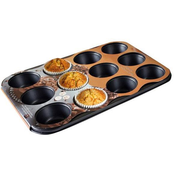 TORO Muffin forma, 12 db, 35x26,5x3 cm, 0,4 mm (390122)