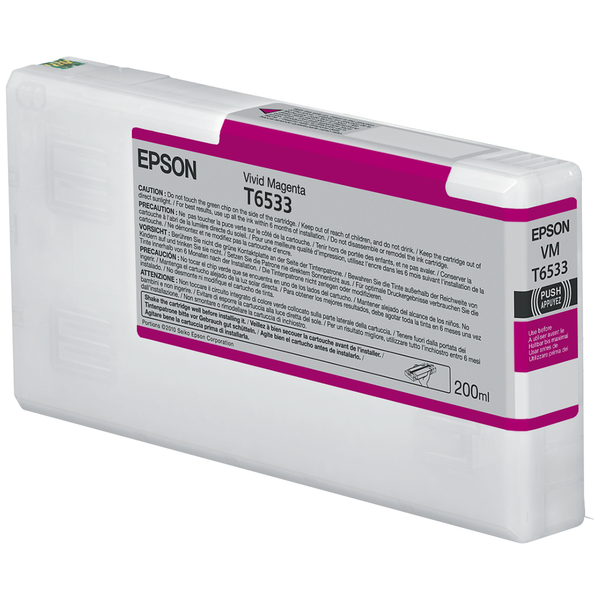 Epson T6533 Vivid Magenta Ink Cartridge (200ml) cartucho de tinta 1 pieza(s) Original
