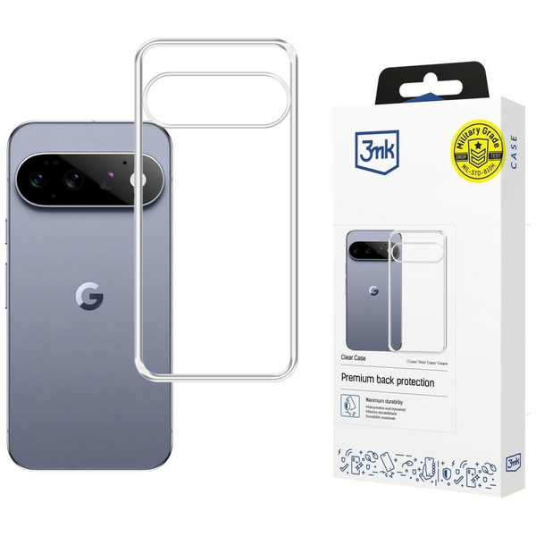 Průhledné pouzdro zadní kryt pro Google Pixel 11/Pixel 11 Pro - 3mk Clear