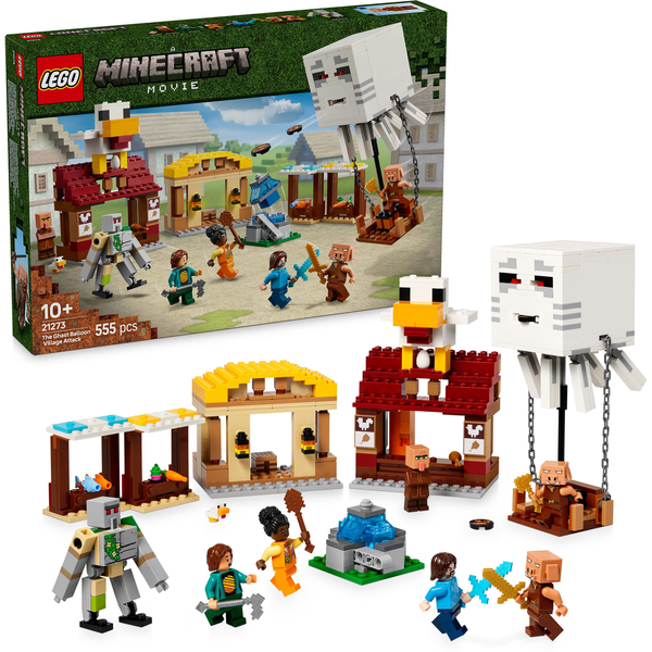 LEGO MINECRAFT GHAST BALLOON ATTACK ON THE VILLAGE 21273