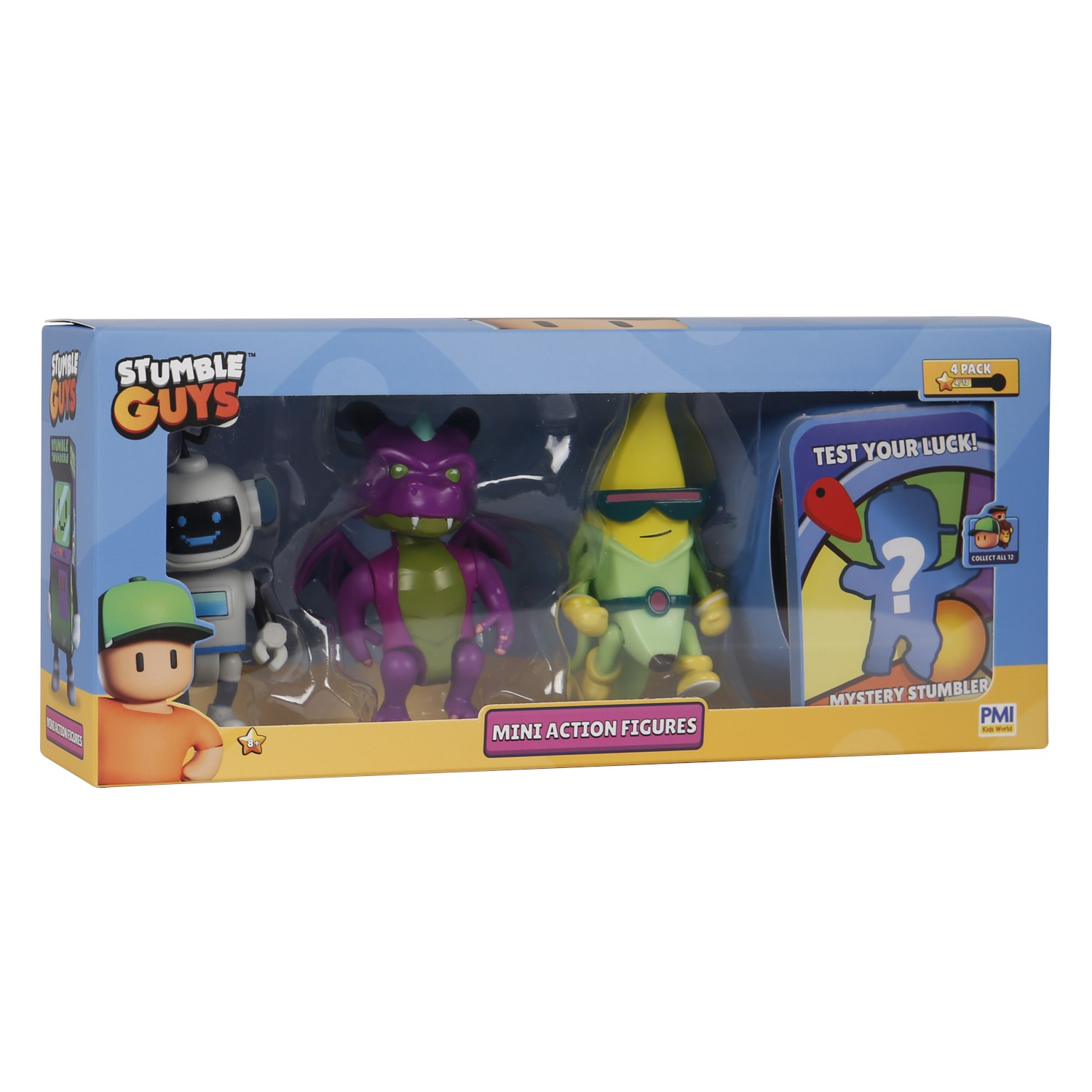 P.M.I. Stumble Guys S2 4 darabos gyűjthető mini figura szett - B Verzió (SG3204B)