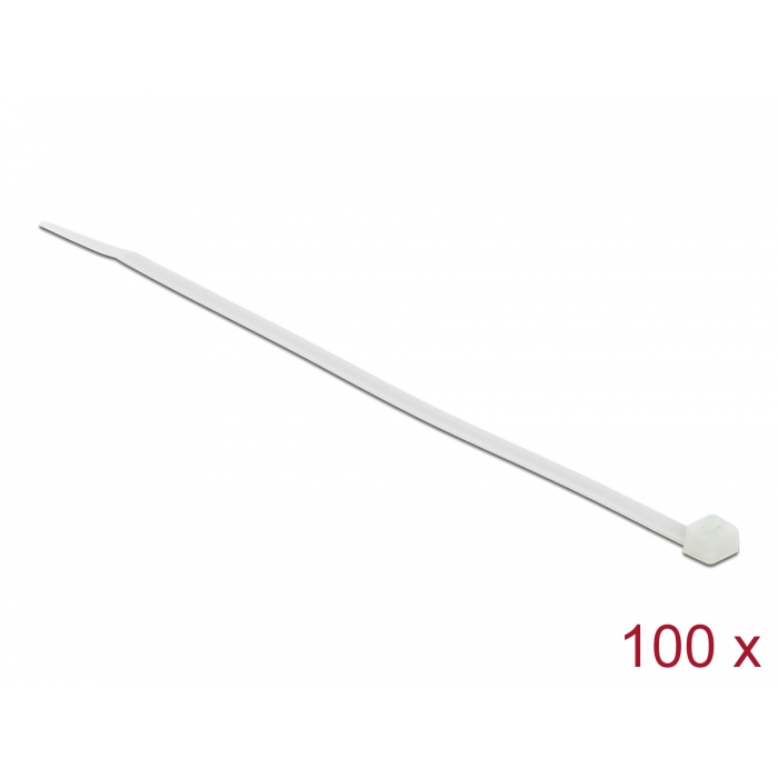 Delock kábelkötözők 200 x 3.6 mm 100 db átlátszó (18606) (D18606)