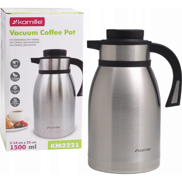 Kamille TERMOS KONFERENCYJNY 2221 INOX 1.5 L