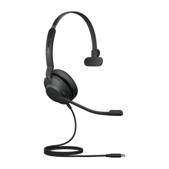 Jabra Evolve2 30, MS Mono Слушалки Жичен Лента за глава Офис/Център за обаждания USB Тип-A Черен