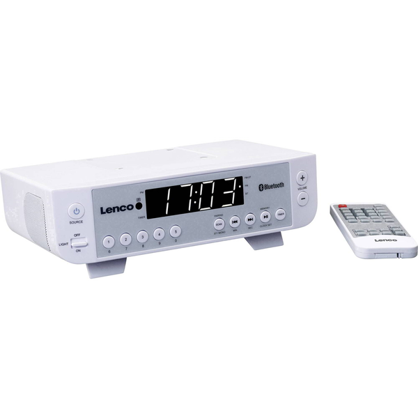 Радио Lenco KCR-100 Bluetooth, бяло