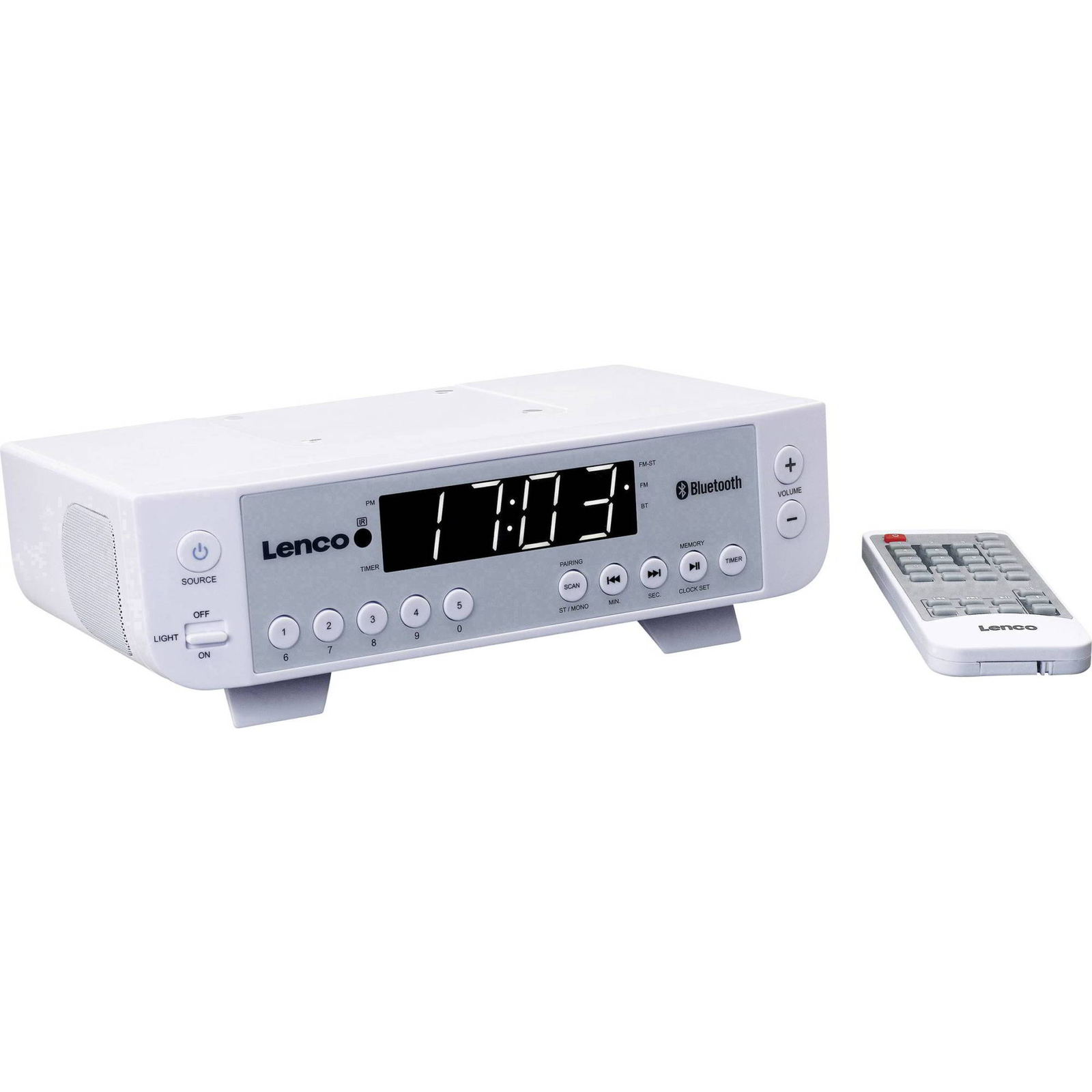 Lenco KCR-100 Konyhai Bluetooth Rádió - Fehér (KCR-100WH)