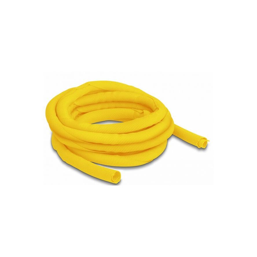 Delock Szőtt önzáródó karmantyú hőállóság egészen 5 m x 10 mm-es, sárga (20872)