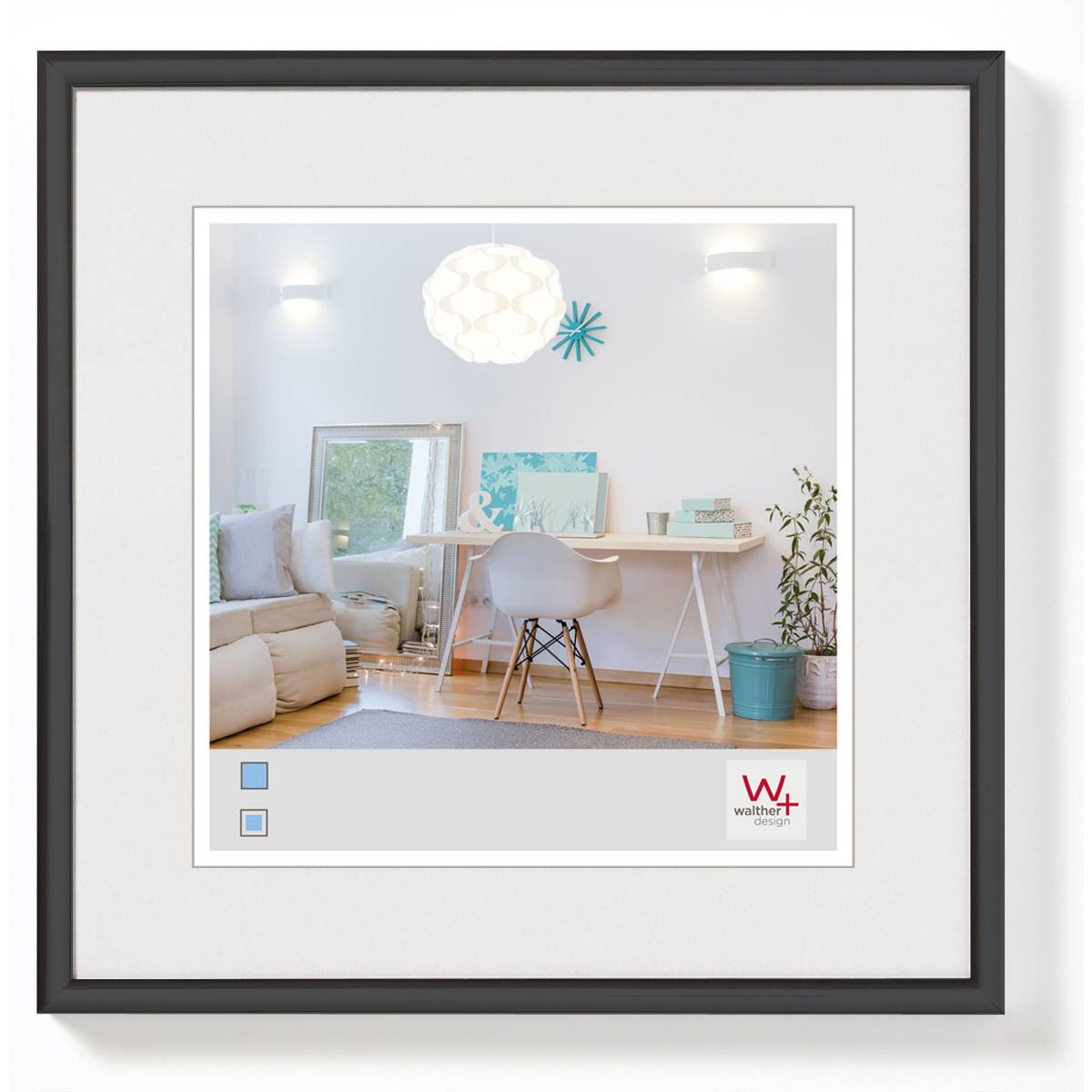 Walther KV330B New Lifestyle 31,0x31,0 Képkeret - Fekete (KV330B)