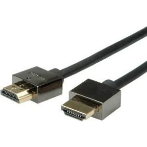 ROLINE Notebook HDMI High Speed Kabel mit Ethernet schwarz 1m