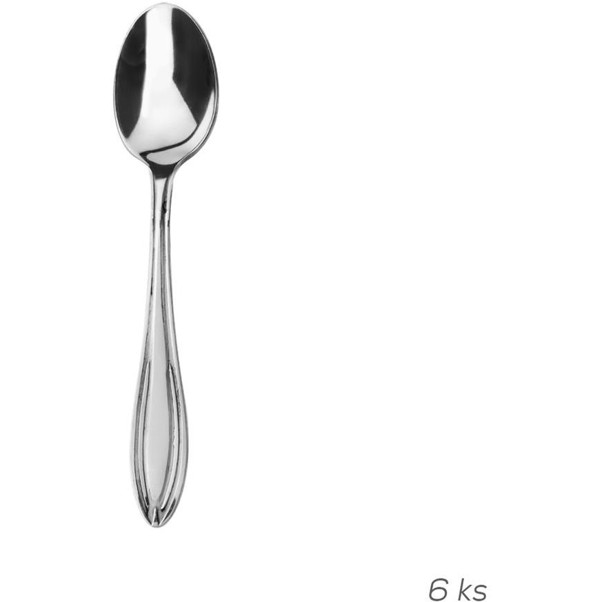 Rozsdamentes acél mokkáskanál CONIC 6 db (143611)