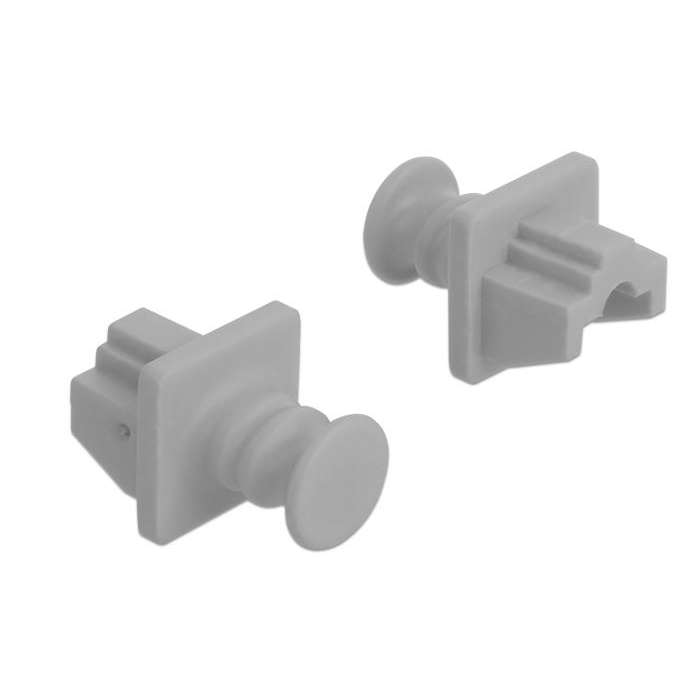 Delock RJ45 csatlakozó porvédő 10 darab szürke (86508) (delock86508)