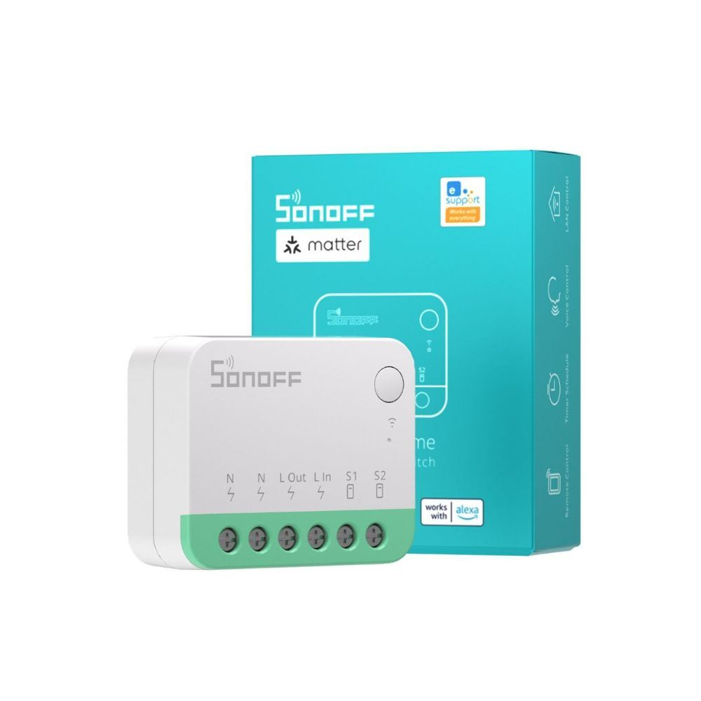 Sonoff Mini R4M Wi-Fi okos relémodul, Matter szabvány kompatibilis (SON-REL-MINI-R4M) (SON-REL-MINI-R4M)