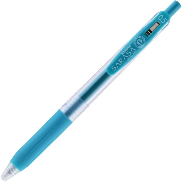 Zebra Sarasa Clip Nyomógombos zseléstoll - 0.5mm / Kékeszöld (45132)