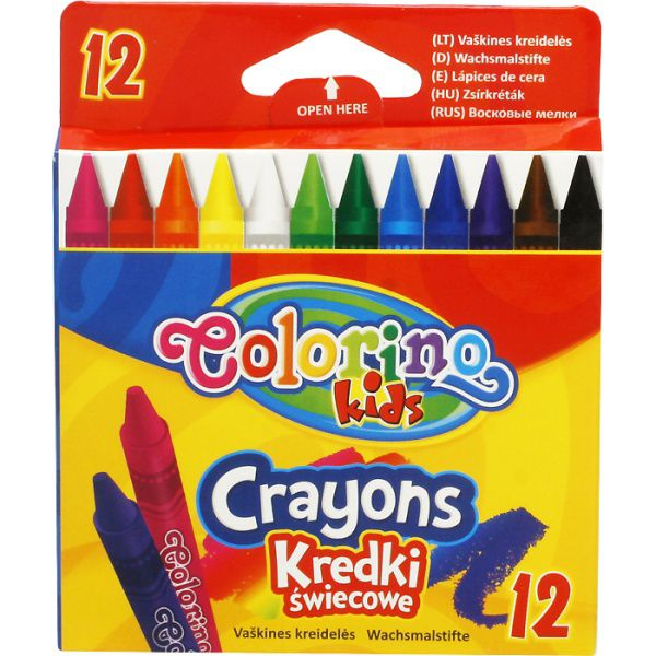 Colorino Zsírkréta Készlet - 12 Szín (WIKR-008376)