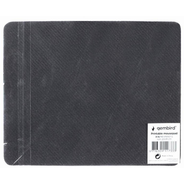 gembird Bedruckbares Mauspad, (220 x 180 mm), weiß