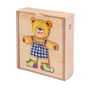 Dřevěné puzzle Smily Play Medvídek SPW83592