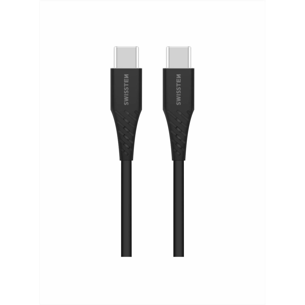 Swissten TPE USB-C/USB-C Power Delivery 5A (100W) 1.5 m - fekete (71506540)
