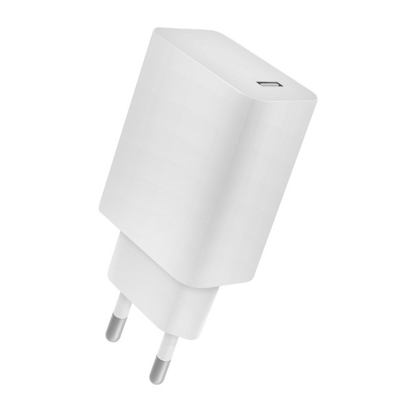 4-OK hálózati töltő Type-C aljzat (5V / 2400mA, 18W, PD gyorstöltés támogatás) FEHÉR (CVPD18) (CVPD18)