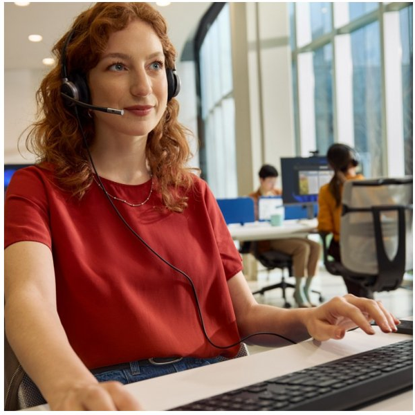 HP Poly Mission 625 Stereo USB Wired Headset Auricolare Cablato A Padiglione Business/Everyday USB tipo-C Nero