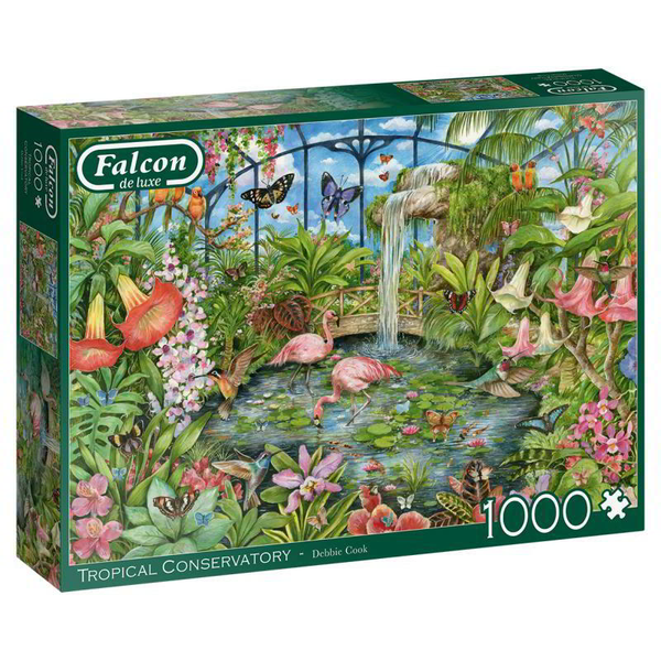 Falcon de luxe Tropical Conservatory 1000pcs Пъзел 1000 броя Флора и фауна