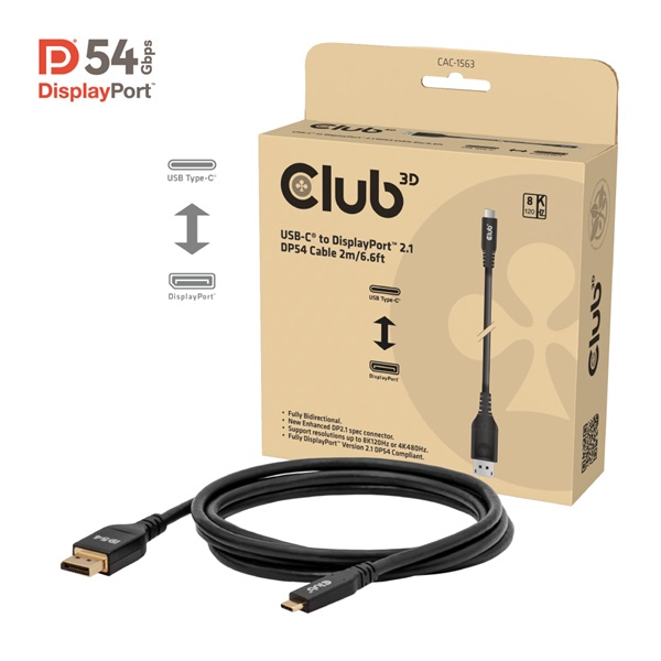 CLUB3D CAC-1563 videokabel adapter 2 m DisplayPort