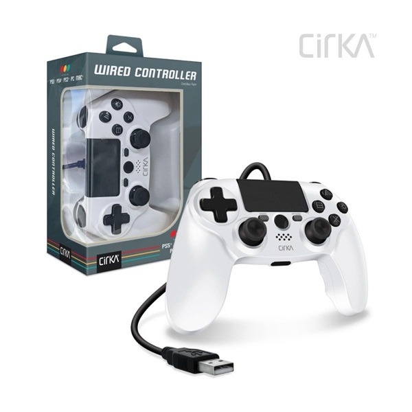Cirka M07527-WH NuForce PS4/PC/Mac fehér vezetékes kontroller (M07527-WH)