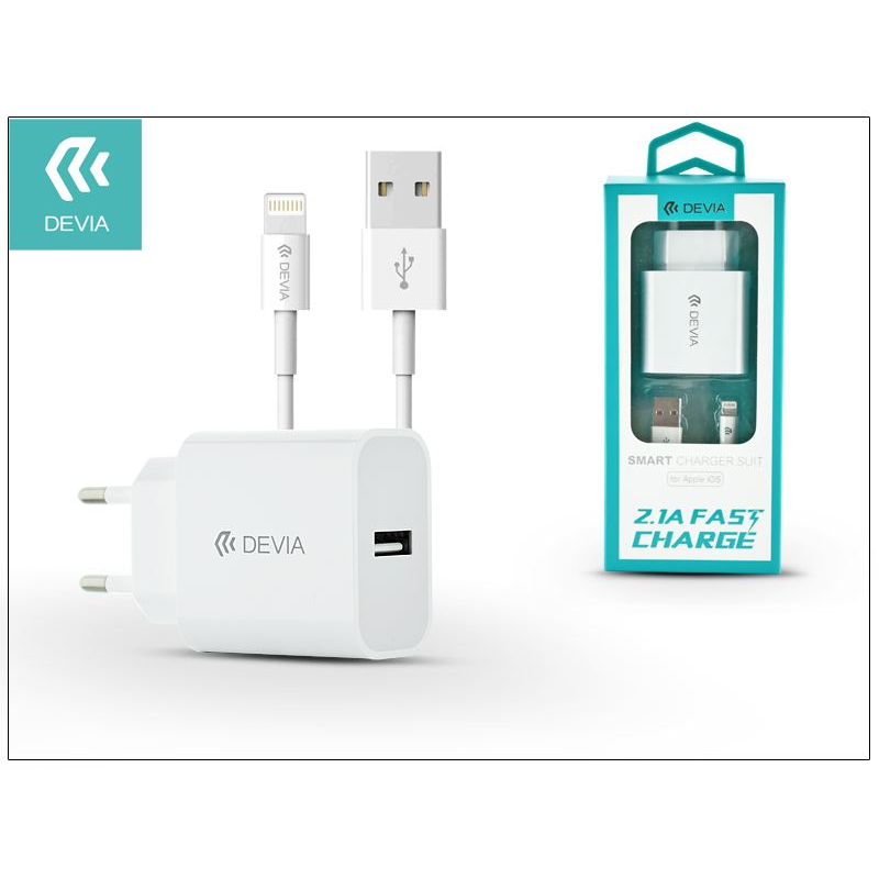 Devia ST300363 Smart 2.1A univerzális hálózati töltő fehér (ST300363)