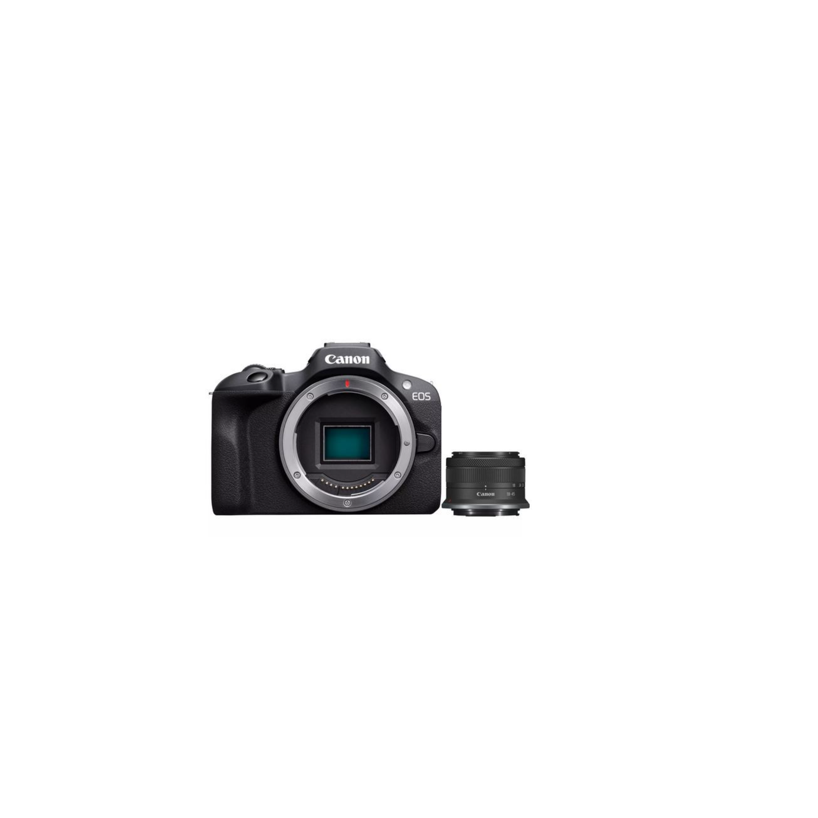 Canon EOS R100 Tükörnélküli fényképezőgép + RF-S 18-45mm F4.5-6.3 IS STM Lencse - Fekete (6052C013)