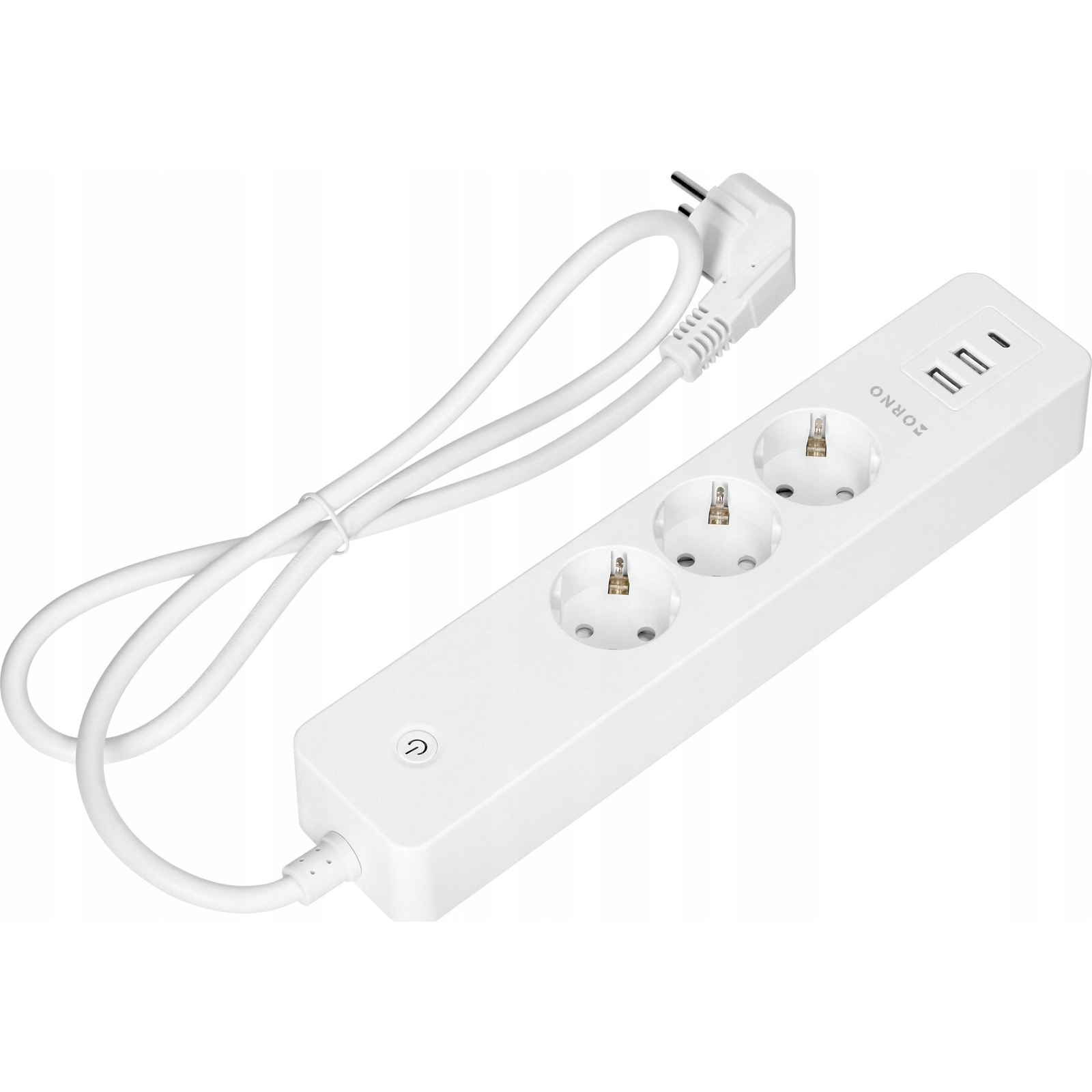 Hosszabbító Kábel 3 Földelt Schuko Aljzattal És 2xUSB Kapcsolóval (OR-SH-17520(GS)/W)