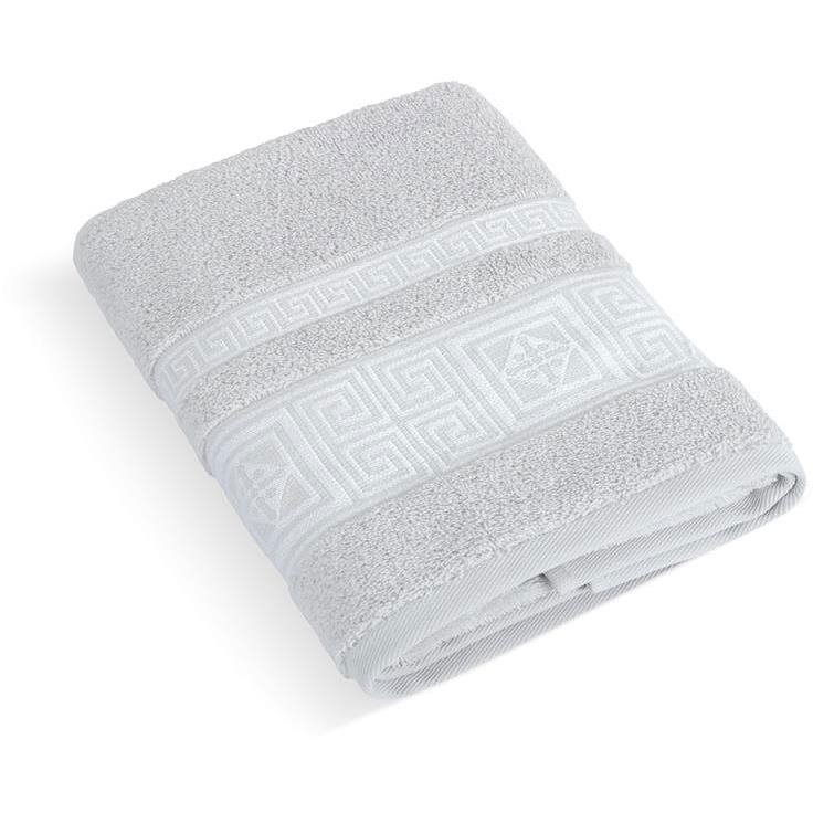 Bellatex Terry Greek Collection - Towel 157/003 - 70 × 140 cm - light grey (2977)