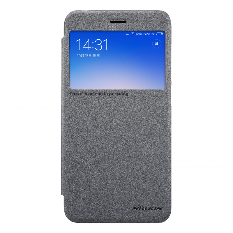 Nillkin Sparkle Xiaomi Redmi 5A Flip Bőrtok - Fekete (NL150089)