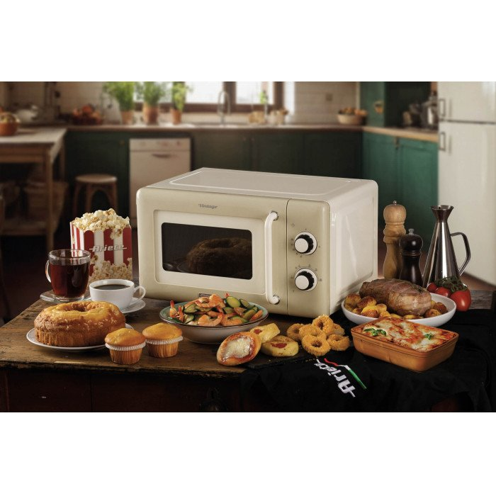 Ariete Vintage Line 3960/03 Bézs Egyszerű mikrohullámú sütő Szabadonálló 20 L 800 W (00C396003AR0)
