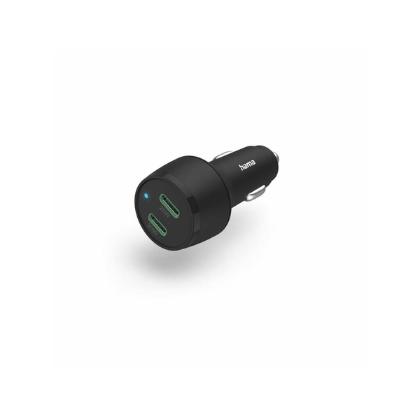 Hama 00201632 Ladegerät für Mobilgeräte Kopfhörer, Powerbank, Smartphone, Tablet Schwarz Zigarettenanzünder Schnellladung Auto