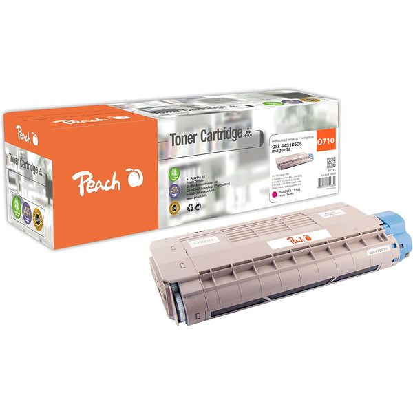Peach 110600 tonercartridge 1 stuk(s) Compatibel Magenta