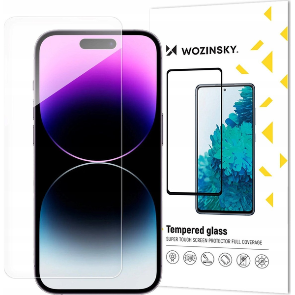 Защитно фолио Wozinsky, подходящо за калъфи, съвместимо с iPhone 16 Pro Max, закалено стъкло, прозрачно