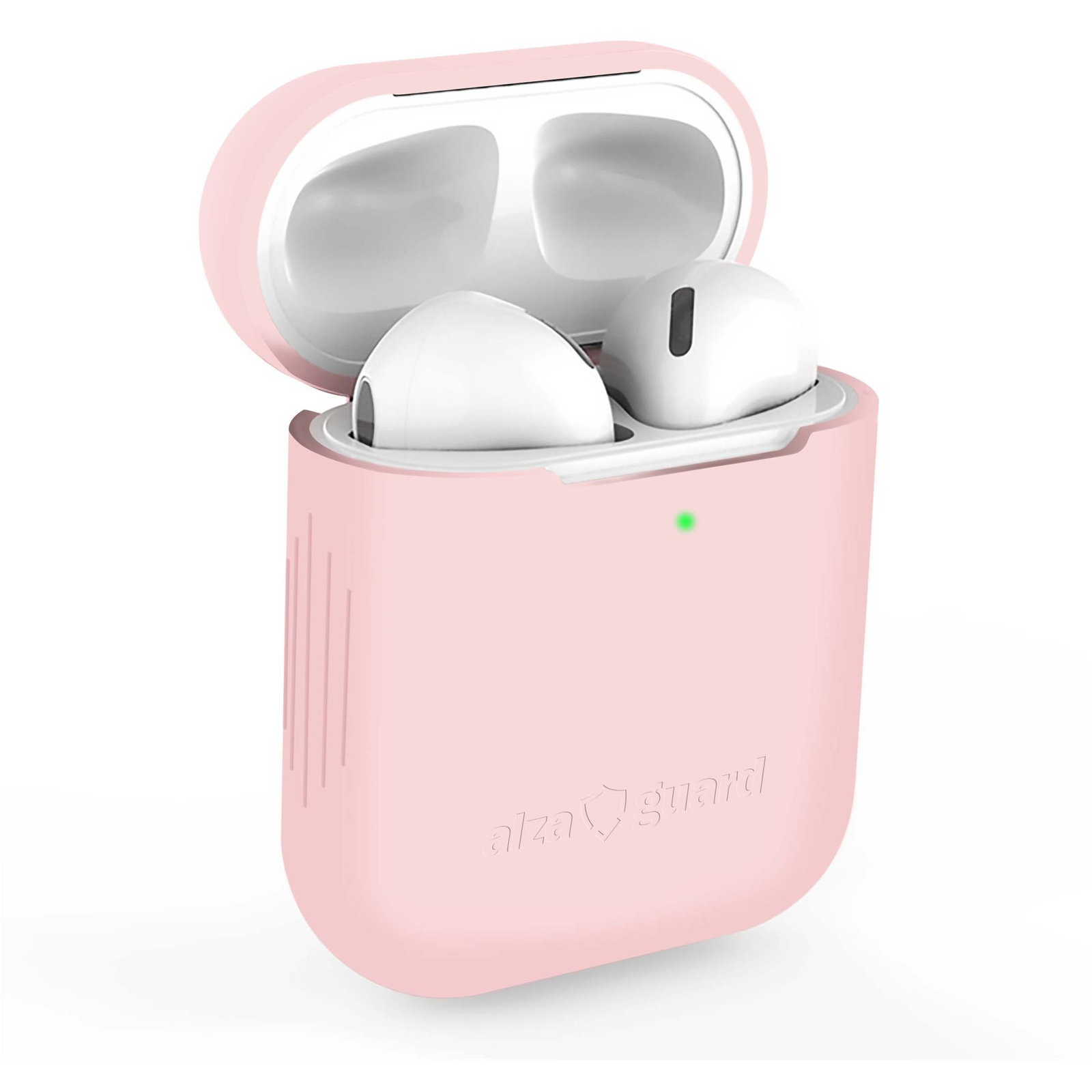 AlzaGuard Skinny Silicone Case Airpods 1. és 2. generáció, rózsaszín (AGD-ACSS1P)