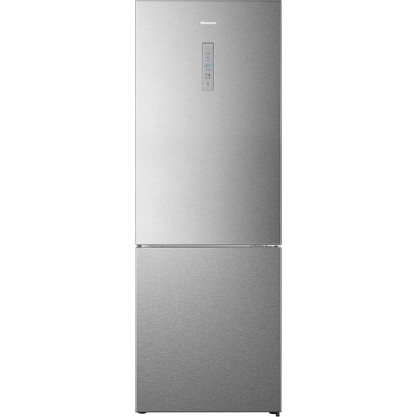 Hisense RB645N4BIE kombinált hűtőszekrény Szabadonálló 495 L E Rozsdamentes acél