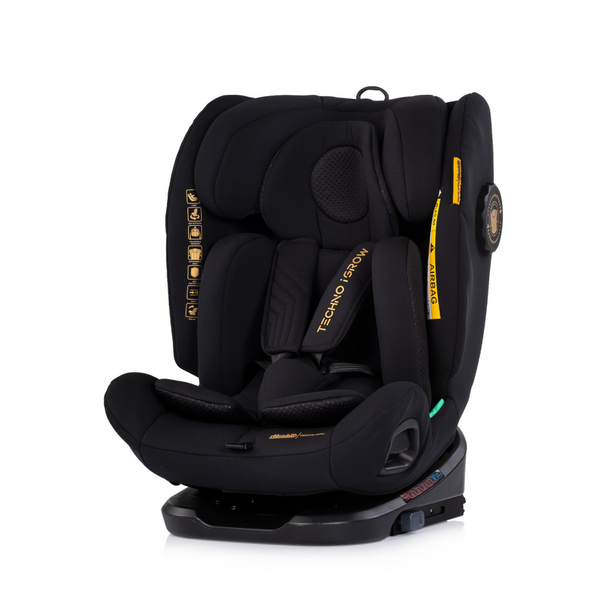 CHIPOLINO Techno iGrow autósülés Isofix 40-150cm - noir