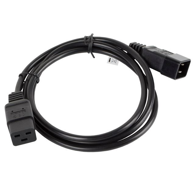 Lanberg hálózati kábel hosszabbító IEC 320 C19 --> C20 1.8m (CA-C19E-10CC-0018-BK) (CA-C19E-10CC-0018-BK)