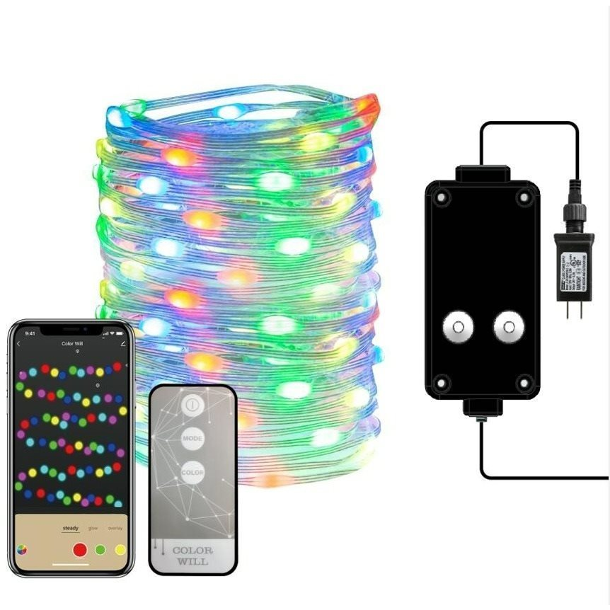 Immax NEO LITE Smart karácsonyi LED fényfüzér 16m, RGB, WiFi, TUYA (07736L)