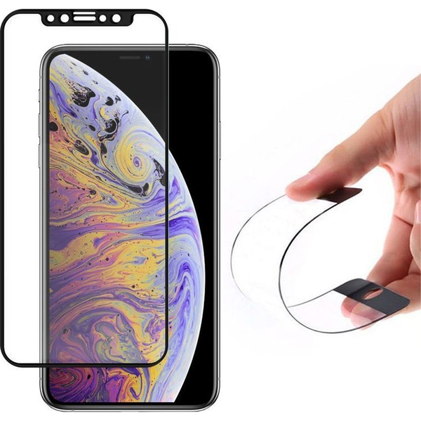 Протектор Wozinsky Full Cover Flexi Nano Glass Hybrid с рамка за iPhone 13 mini, прозрачен