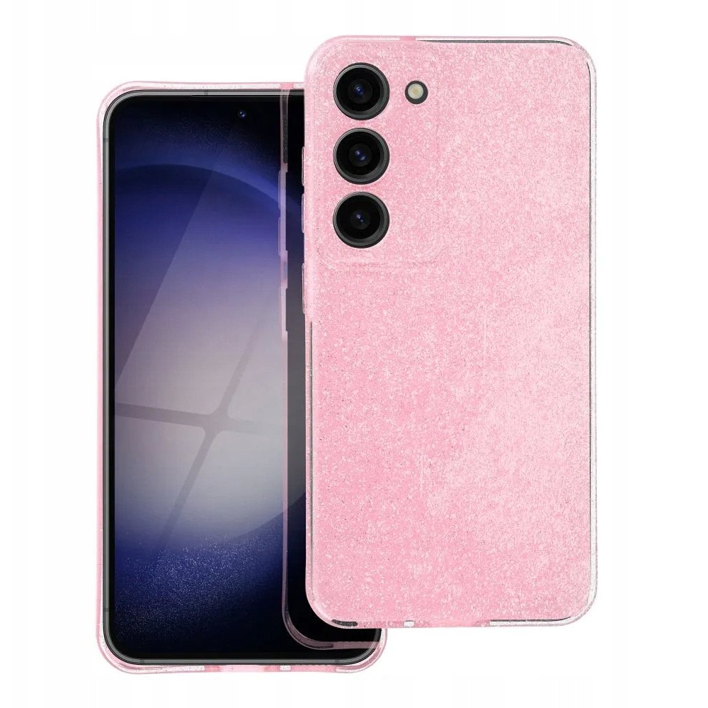 ZONE 2mm vastag szilikon tok csillogó Samsung Galaxy S25 Edge rózsaszín (TS13092)