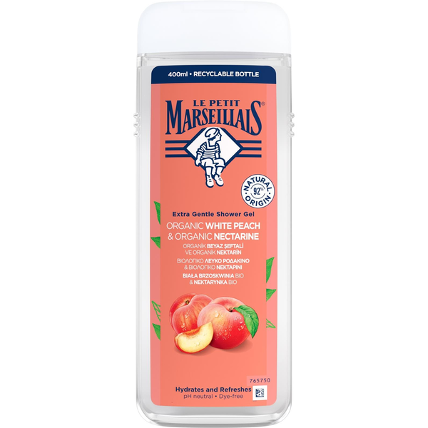 Душ гел, Le Petit Marseillais, С БИО праскова, 400 мл
