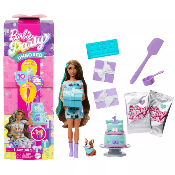 Mattel Barbie Party Reveal meglepetés szett - Corgi