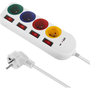 Maclean MCE508 W 220V USB-A / USB-C Hálózati elosztó 4 aljzatos 1.5m - Fehér