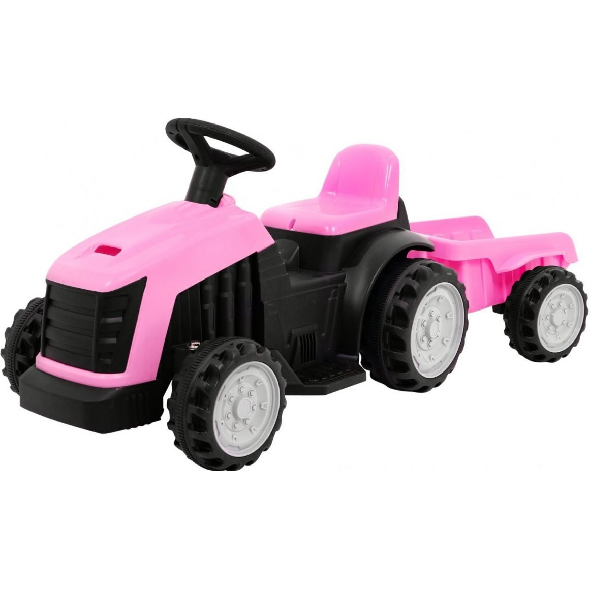 Ramiz Elektromos Traktor pótkocsival - Rózsaszín (PA.TR1908T.ROZ)