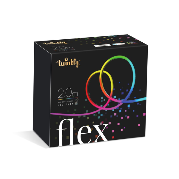 Twinkly Flex TWFL200STW-WEU Beltéri okos LED fényfüzér 2m - Színes
