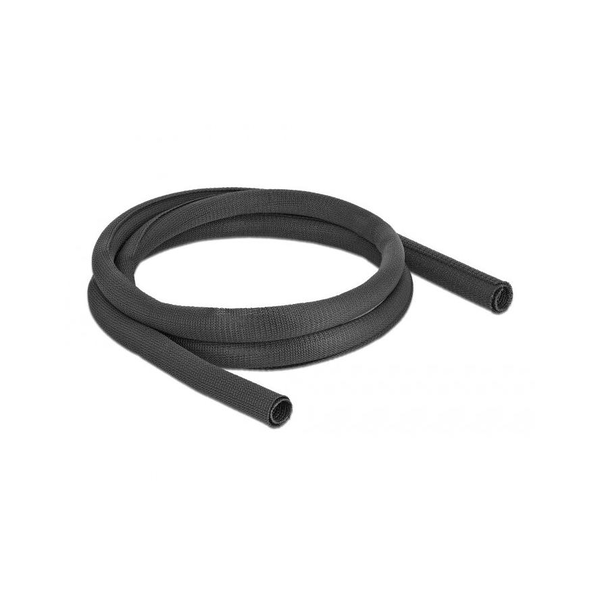 DELOCK Gewebeschlauch selbstschließ. hitzebest.2mx25mm Black
