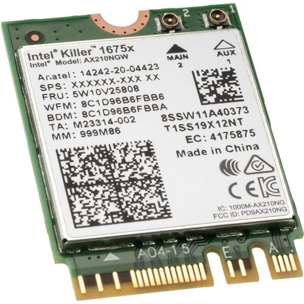 Intel Killer AX1675x Interný WLAN 2400 Mbit/s