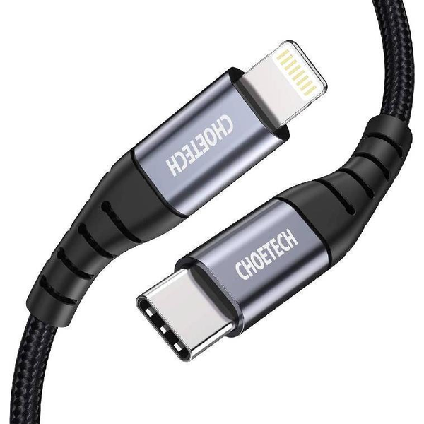 Kabel Choetech USB-C na Apple Lightning, 1,2 m, černý